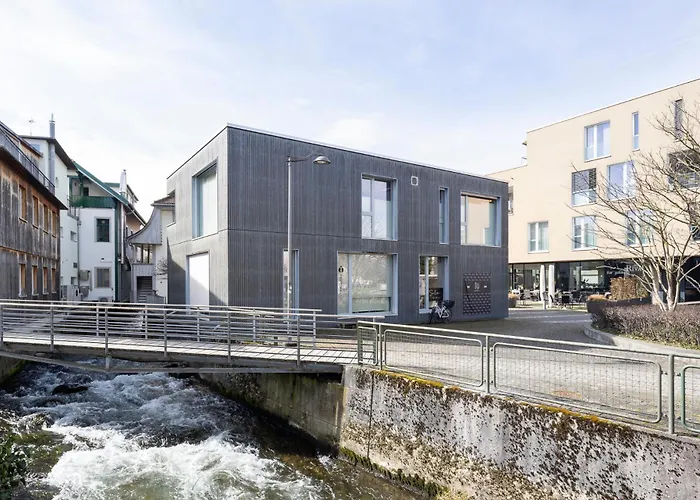 דירה Casa Milla-zentrales, Modernes Loft In -am Fluss Mit Balkon, Parkplatz Und Grosser Kueche לאנגנטאל