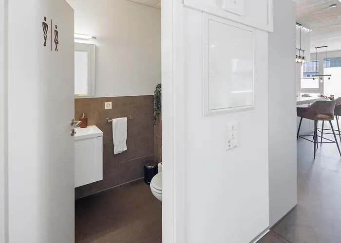 Casa Milla-zentrales, Modernes Loft In -am Fluss Mit Balkon, Parkplatz Und Grosser Kueche Langenthal